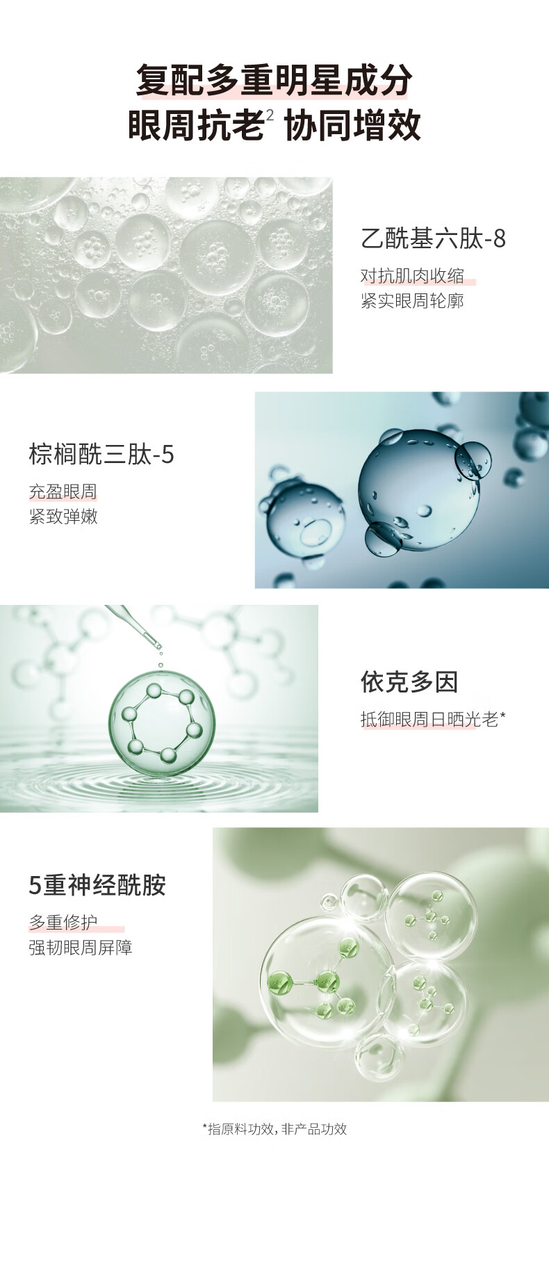 HBN视黄醇眼部精华液双A醇咖啡因提拉紧致淡化皱纹 视黄醇眼部精华15ML