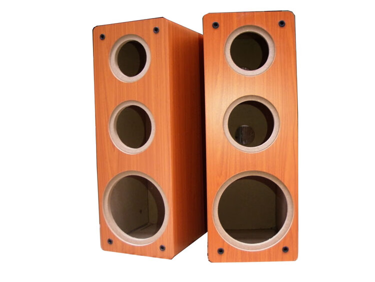 5寸低音三分频木质音箱立式 diy音响空箱体5.