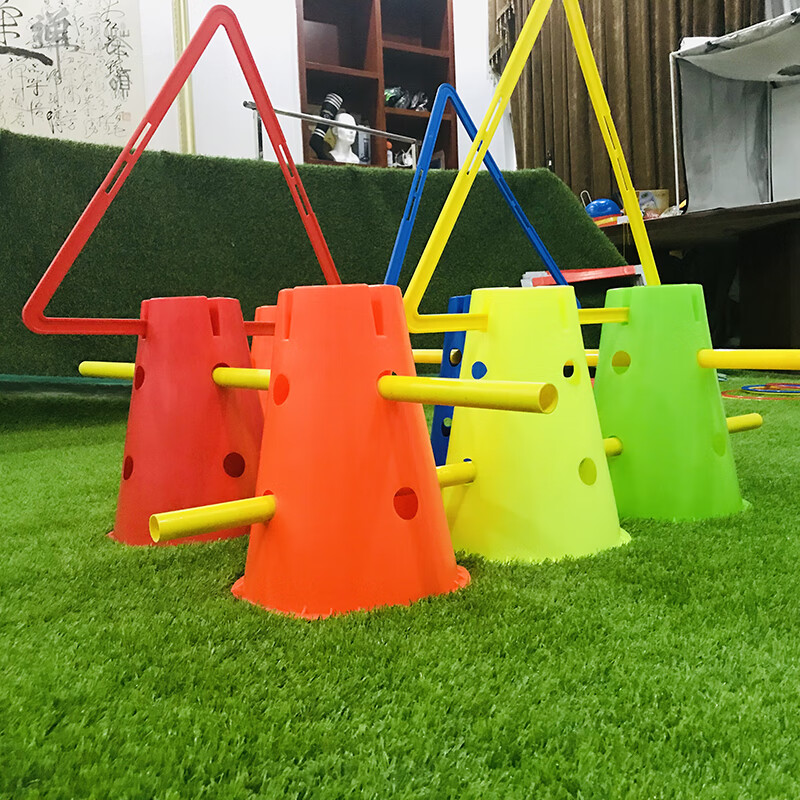 优选好货感统训练器材家用组合足球训练器带孔标志桶雪糕桶幼儿园儿童