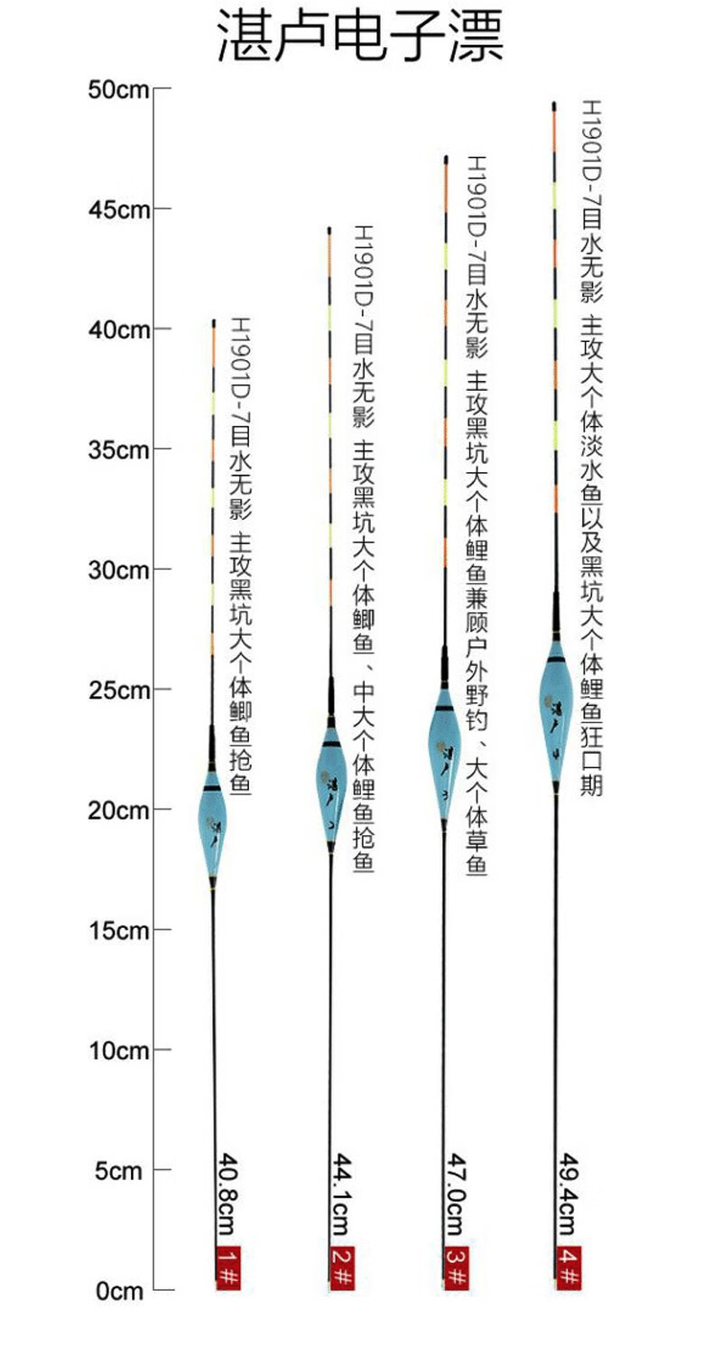 化氏 湛卢浮漂电子漂新款醒目高灵敏鲫鱼鲤鱼漂综合漂