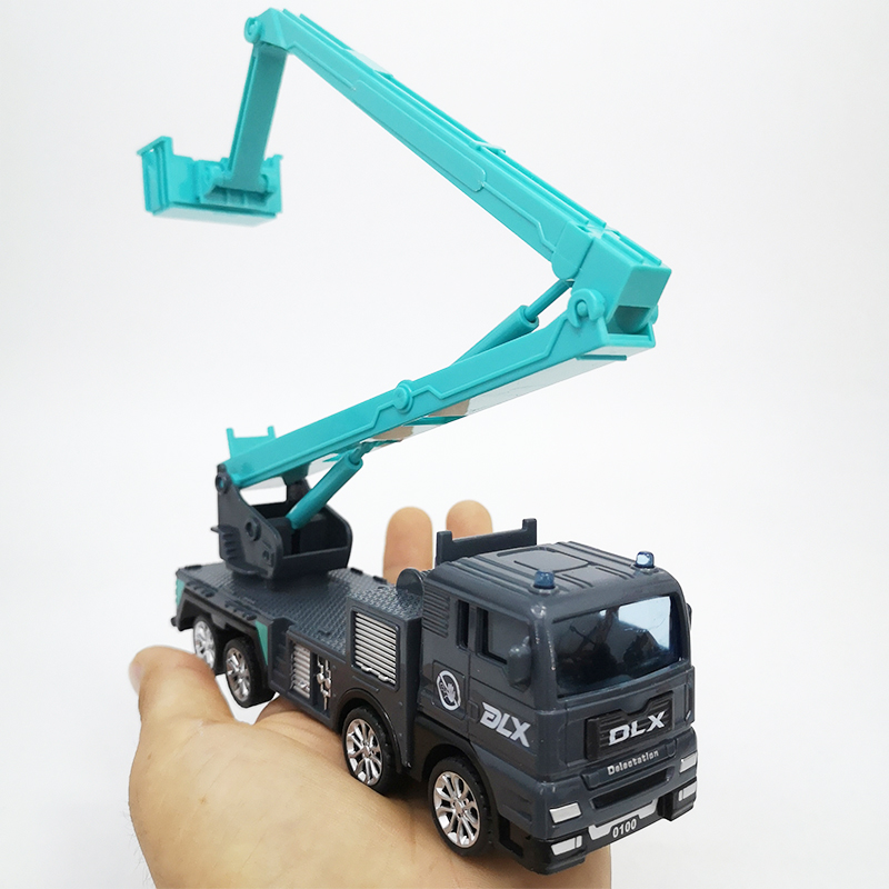 泵车玩具儿童工程车玩具耐摔小汽车混凝土泵车模型仿1真云梯登高车