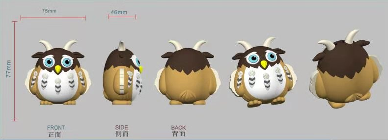 魔兽世界手办魔兽周边德鲁伊咕咕手办鹌鹑公仔车载摆件橙色部落