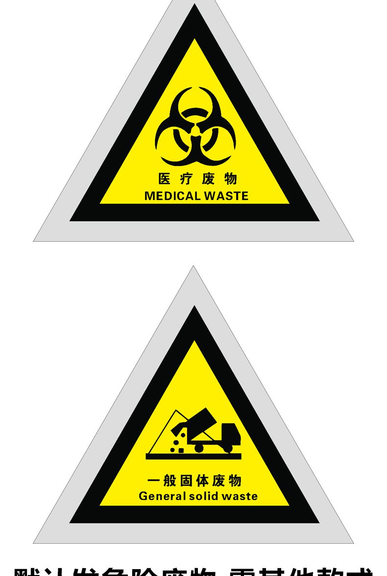 警示警告标示贴三角铝板仓库标识牌环保标签危废间危险品贮存间场所