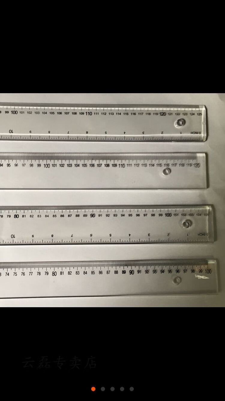 05米的 直尺都是双边刻度 的,一边英寸一边厘米  商品名