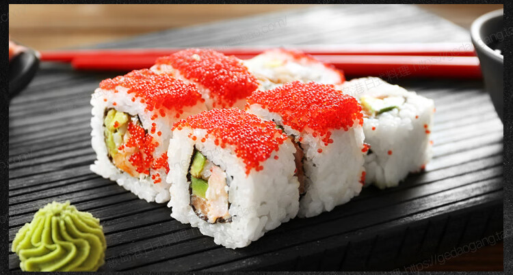 5折鱼籽寿司专用即食飞鱼籽新鲜蟹子寿司海鲜配料食材蟹籽鱼子酱400g