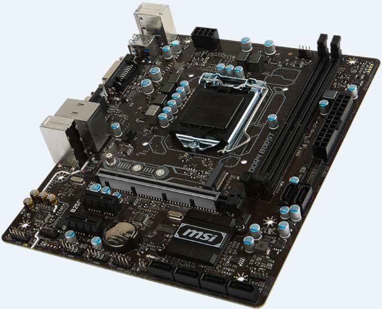 微星b250meicafeb250主板1151ddr4替h270b150h110天蓝色