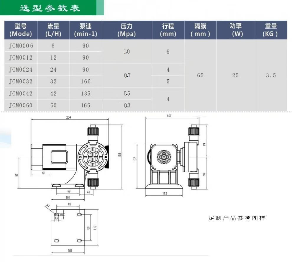 力高机械隔膜计量泵流量可调节pvc耐酸碱加药装置gm投加药防爆泵jzm