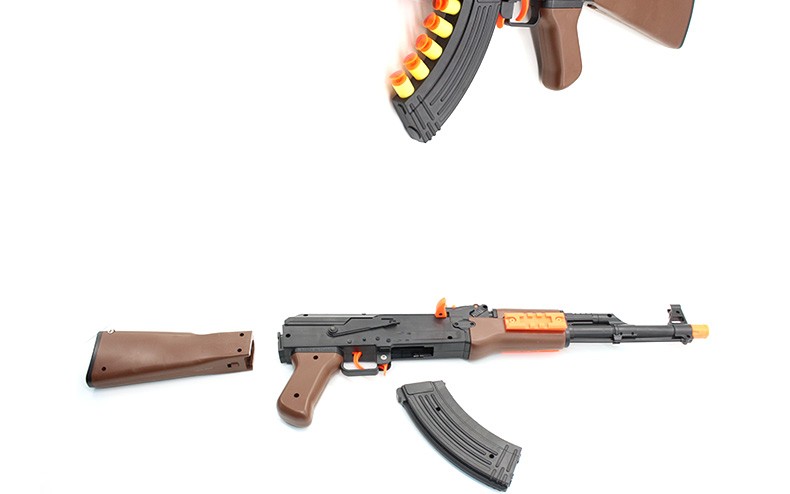 ak47软弹枪4冲锋枪来福超大号散弹玩具海绵软弹枪枪礼物m03标配