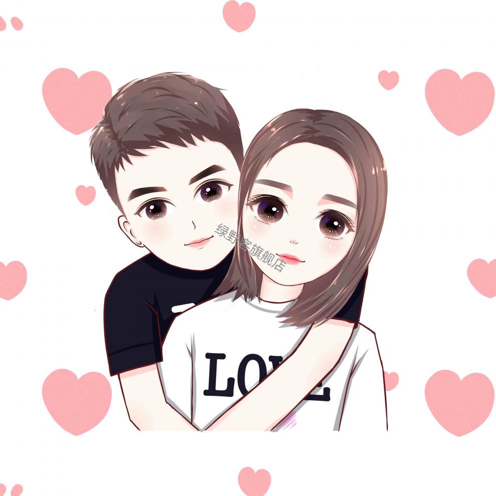 微信头像定制 q版漫画头像设计情侣卡通人物宠物真人照片定制作 梦幻