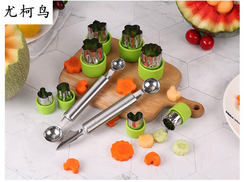 水果拼盘食物造型模具蔬菜水果雕刻模具磨具分割器压花雕花diy工具