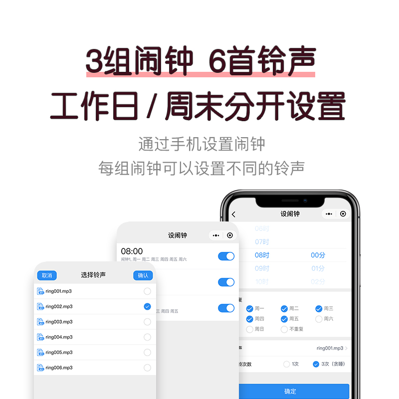 码仕 闹钟儿童智能创意卡通学生声控夜灯女生圣诞节礼物小闹钟 年会礼品电子钟 蓝牙时光兔粉色 码仕 闹钟儿童智能创意卡通学生声控夜灯女生圣诞节礼物小闹钟 年会礼品电子钟 蓝牙时光兔粉色
