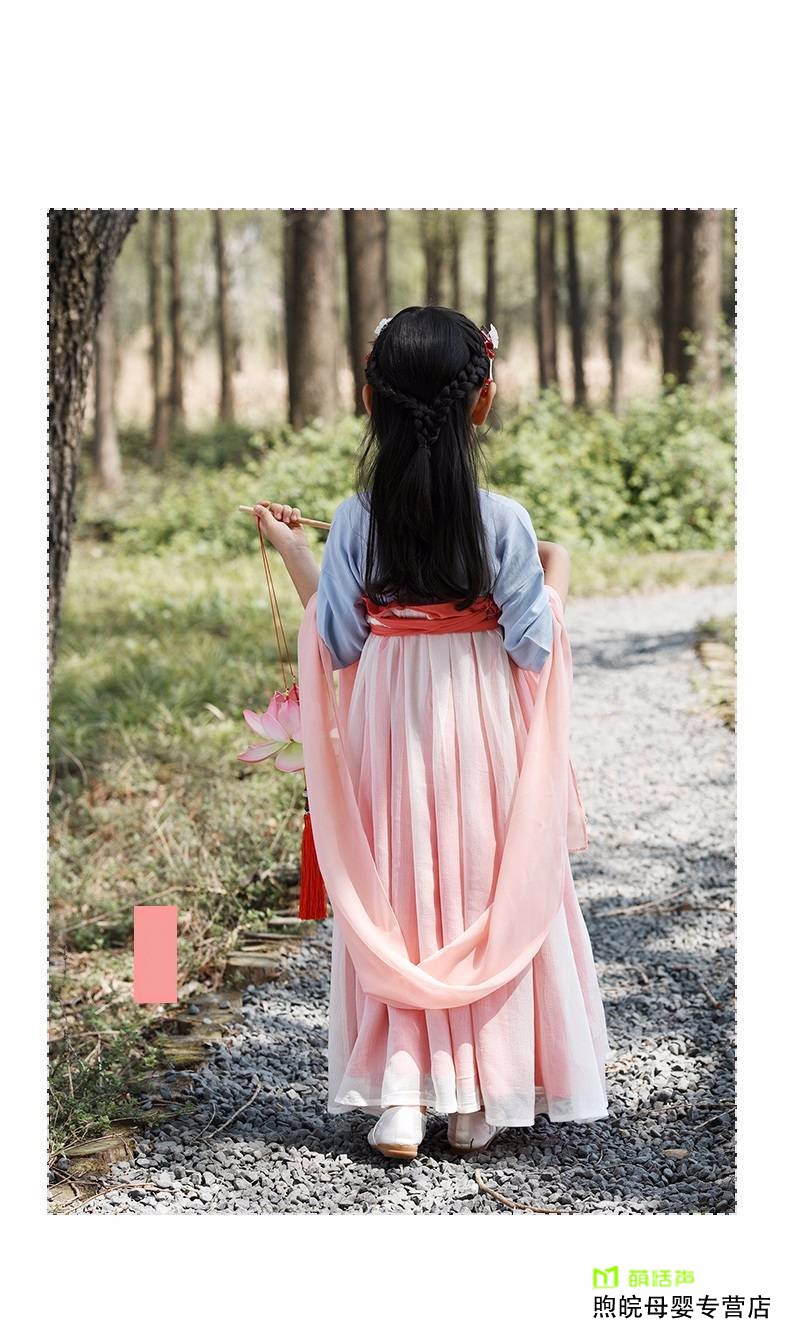 韩服古装学生女童儿童汉服女汉服女童春夏古装女童齐胸襦裙连衣裙中国