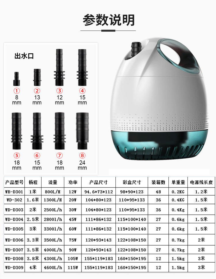 鱼缸多功能底吸水泵 水族箱微型静音潜水泵底吸泵小型抽水泵 小侃宠物