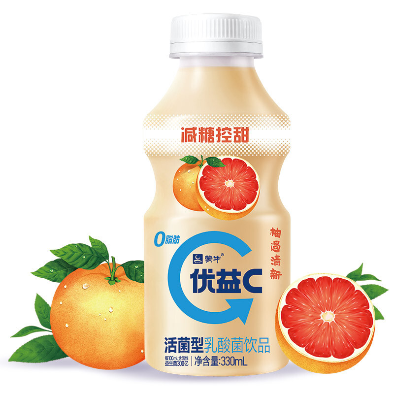 蒙牛优益c原味100ml10活菌型乳酸菌乳饮品白桃乌龙330ml4