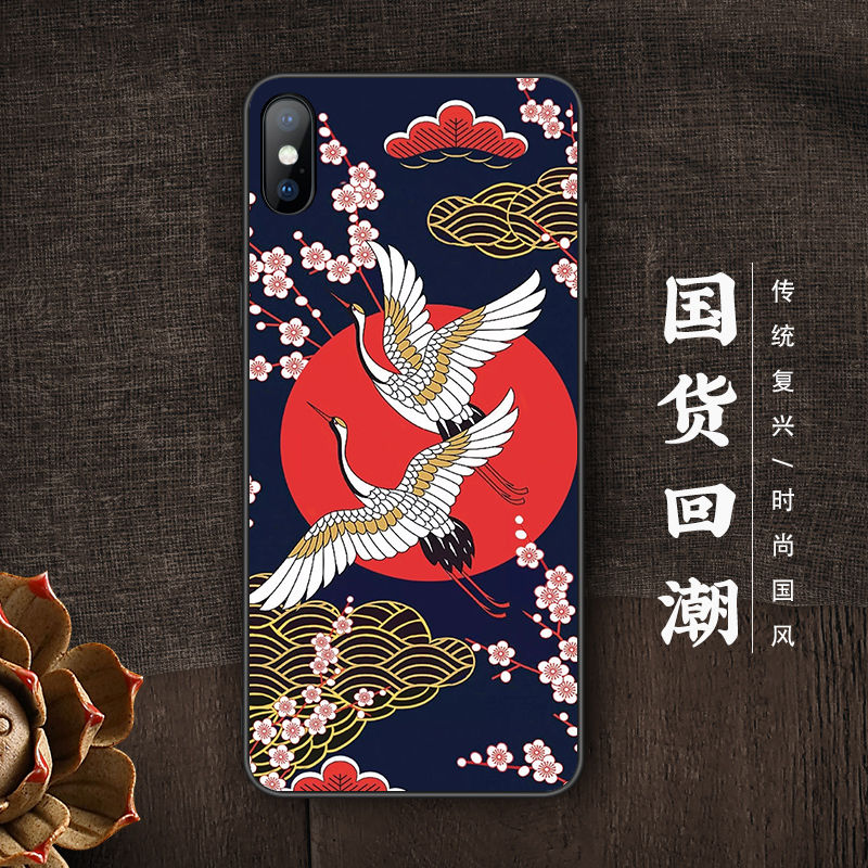 浮世绘仙鹤华为nova5pro手机壳nova3i/4e古风3e荣耀8x