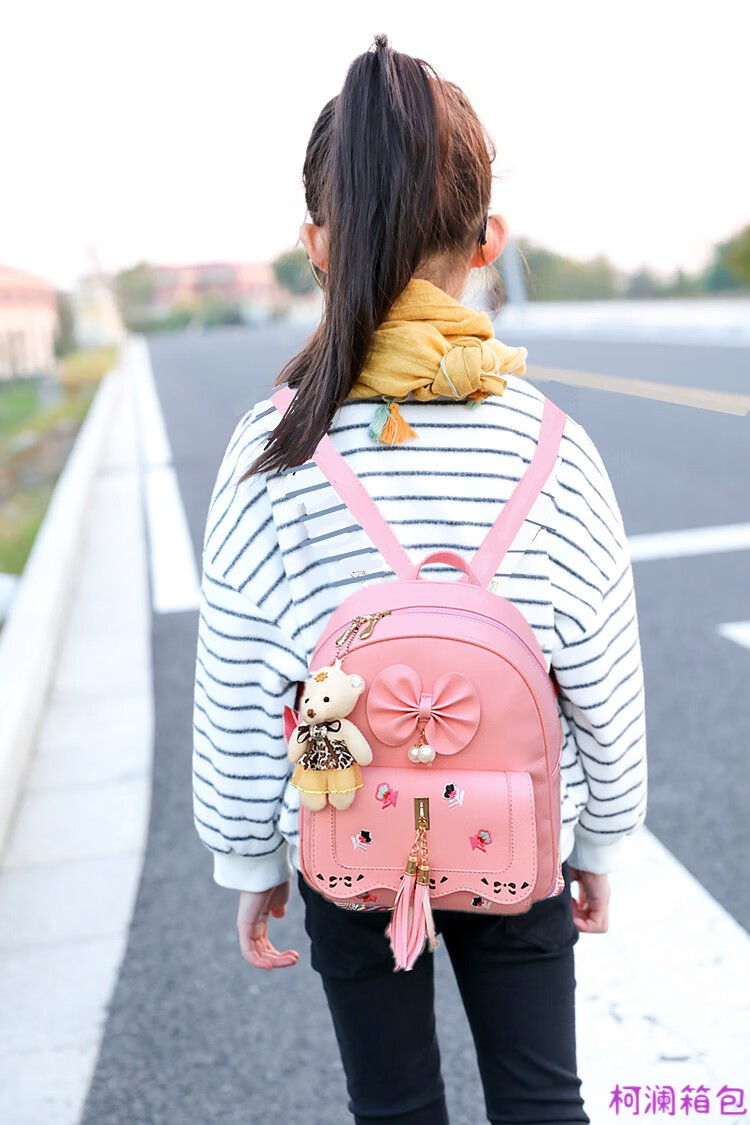 背包小学生旅游包秋游书包女休闲女童双肩包韩版时尚可爱公主包小女孩