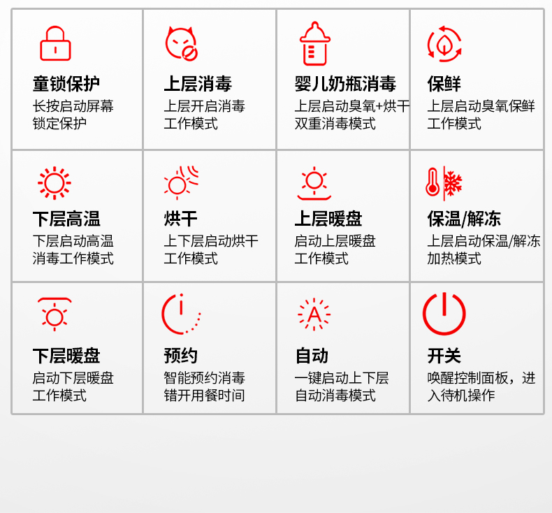 好太太消毒柜家用立式双门不锈钢商用消毒碗柜大容量厨房碗柜 香槟金