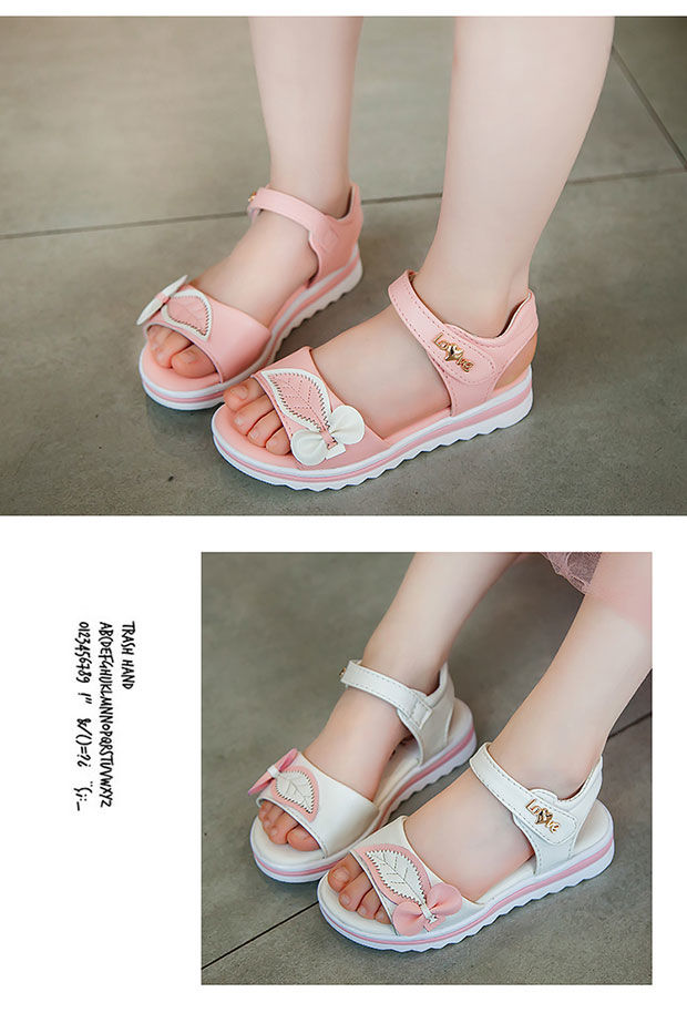 helichong小学生儿童女凉鞋夏天女童鞋夏季2020新款韩版甜美小女孩