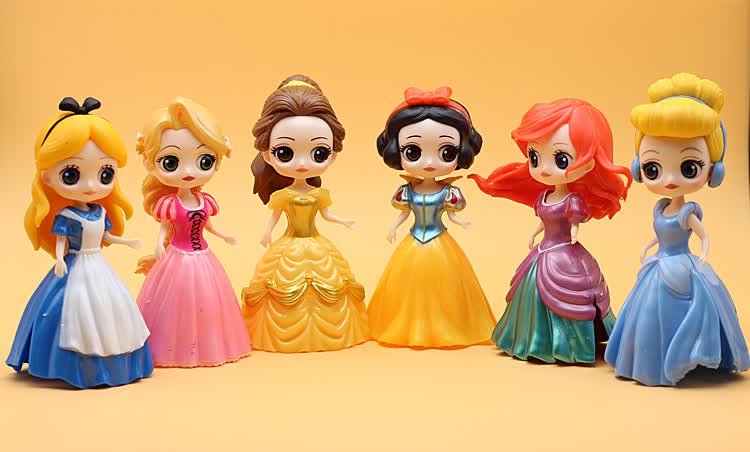 冰雪奇缘艾莎公主和安娜换装换衣白雪公主贝儿灰姑娘美人鱼儿童玩具