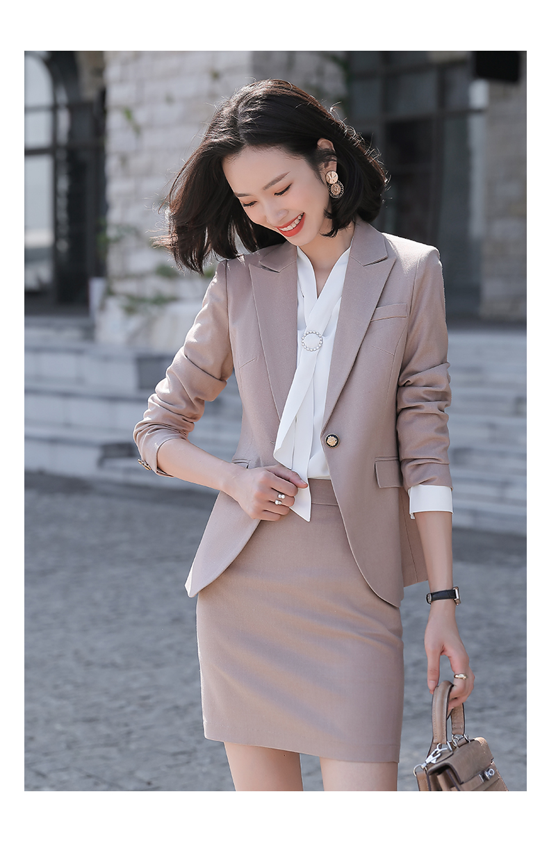 qmnlo品牌女装 秘书职业装正装女套装工作服女高端前台工作西装套裙