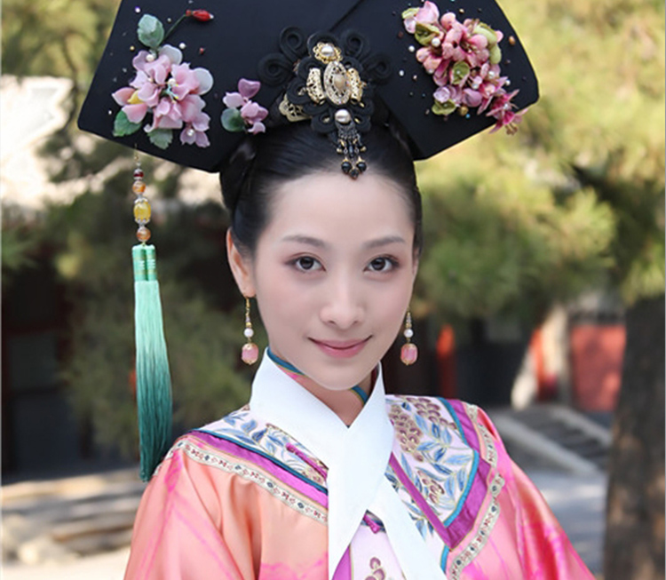 甄嬛传孙俪华妃古装清朝格格服旗服皇后服古代女格格服演出服 款式06