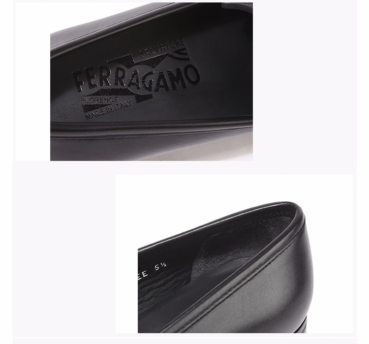 ferragamo 菲拉格慕男鞋 男士chris系列牛皮gancini扣
