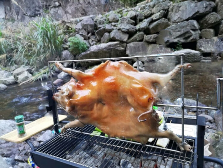 烤全羊炉烤炉大号加厚烧烤炉户外无烟木炭烧烤5人以上烤乳猪羊腿烤架