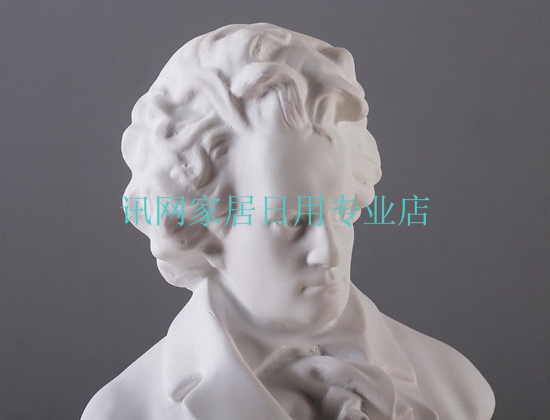 花艺赫欧式创意人物大卫贝多芬石膏艺术雕像工艺品摆件家具装饰品玄关