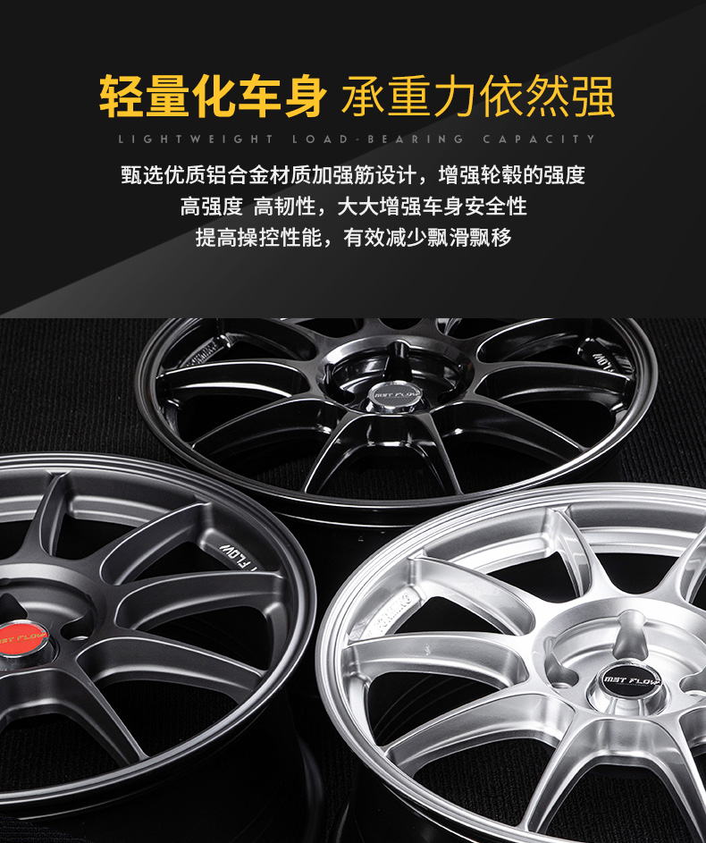 禧迪郎旋压轮毂1718寸适用于福克斯思域高尔夫ats阿特兹3系菲斯塔旋压