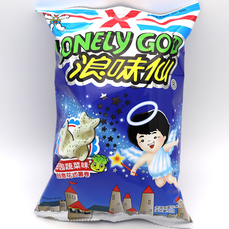 番茄味海苔味批发70g膨化食品新疆西藏专链橙伯乐浪味仙番茄味70g3袋