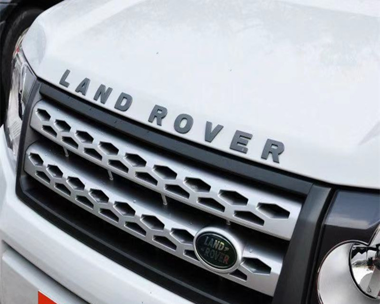 适用于路虎landrover英文字母车标贴适用于神行者卫士引擎盖车位标贴
