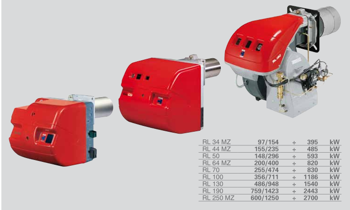 riello利雅路柴油燃烧机rl34 rl44rl70 rl100 rl130 rl190 rl25 rl250