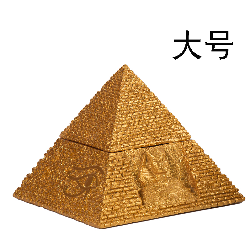 新品古埃及金字塔考古模型摆件首饰盒装饰 砂岩工艺品