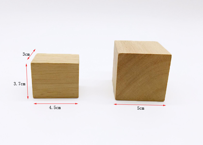 100粒大块木制正方体立方体积木 蒙氏数学教具儿童玩具幼儿园 原色3
