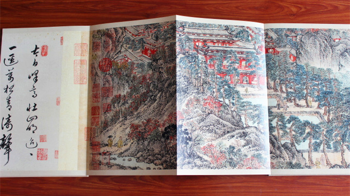 中国历代绘画大师长卷经典 元画长卷 高清临摹完整研究大图装饰 山水
