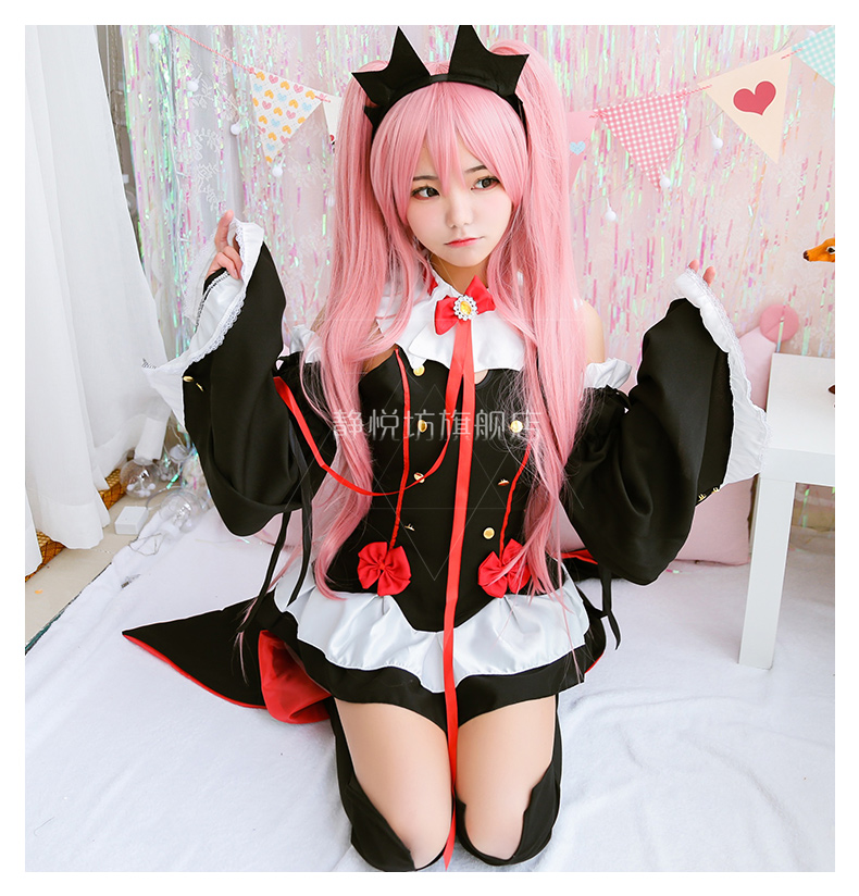 cosplay服装哪里卖的好,cosplay服装租赁 终结的炽天使 克鲁鲁·采佩西cos吸血鬼cosplay服装cos哥特女王装