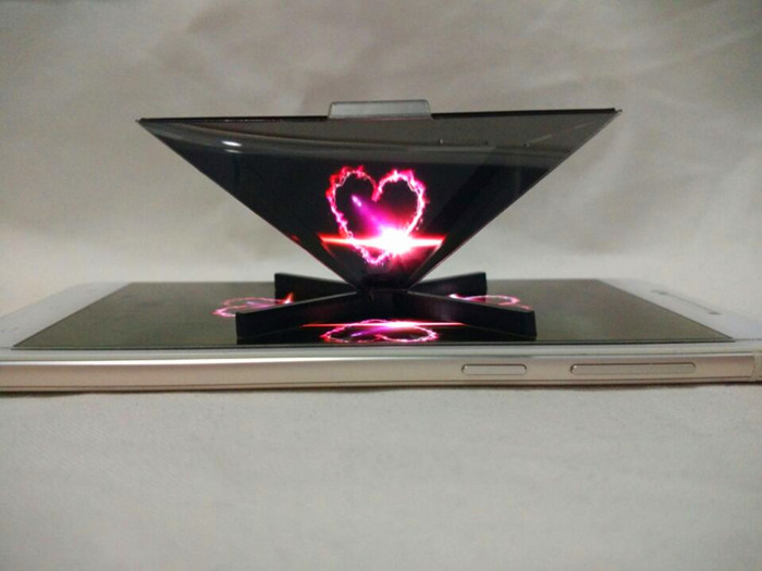 diy全息3d手机投影仪全息投影3d全息礼品盒金字塔.