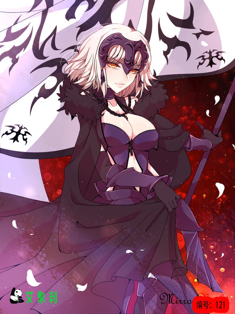 黑化saber超清壁纸1080,saber稀有高清壁纸 saber/吾王黑贞德墙纸墙贴二次元动漫海报宿舍壁纸超大自粘定制sn8344