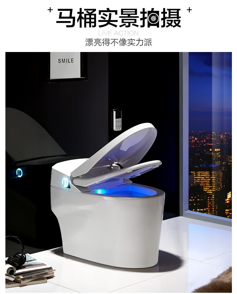法恩莎智能马桶高端一体机遥控有水箱全自动即热式座.