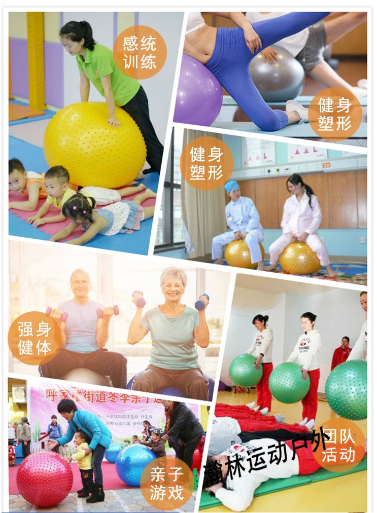 加厚儿童感统训练 感统大龙球按摩球 瑜伽球 触觉健身