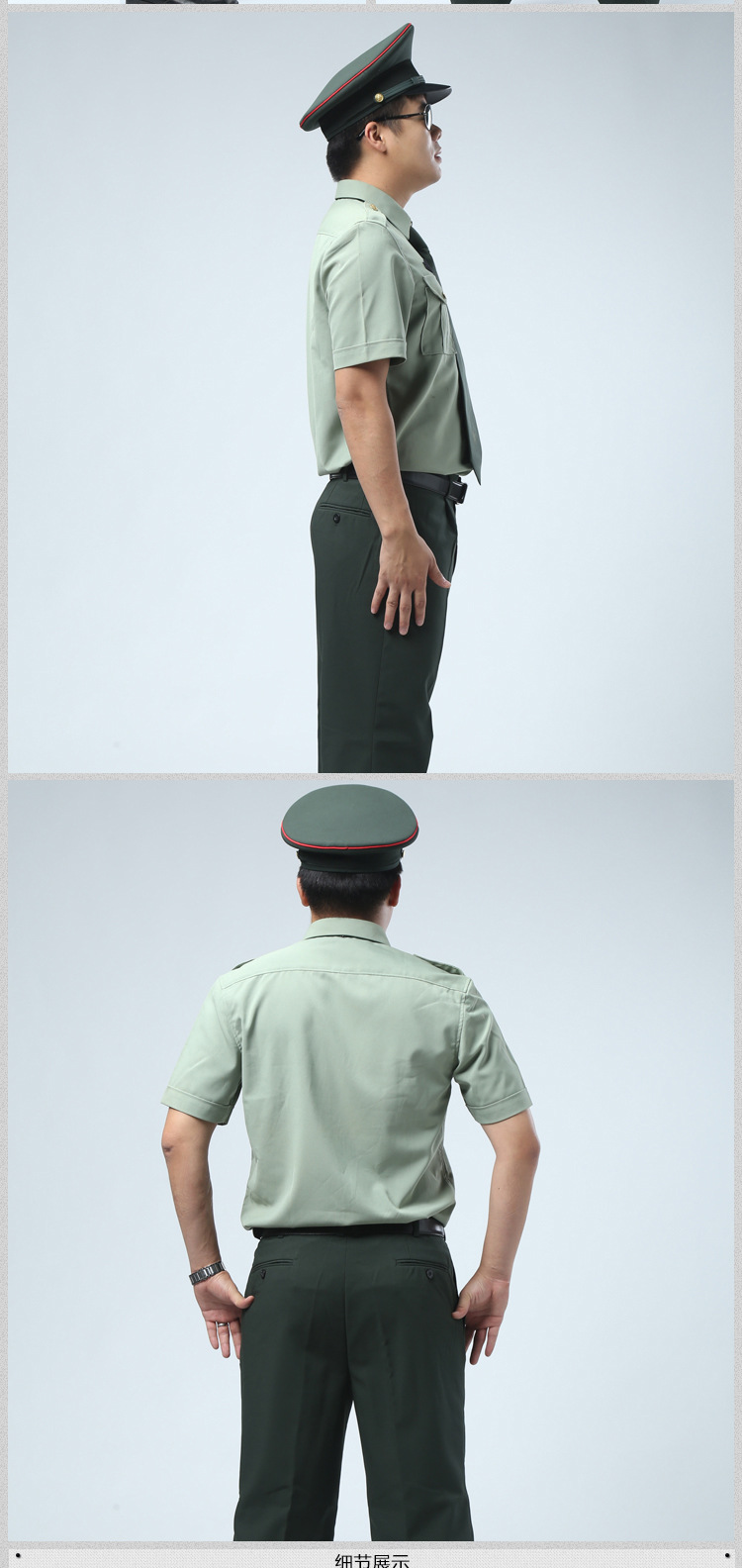 工作制服夏常服短袖上衣 内衬衣短袖衬衣 吸湿排汗速干透气军迷服 军