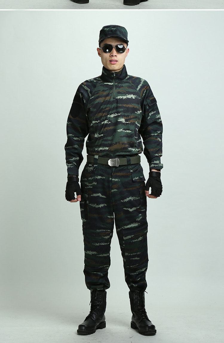 07-14男女款式虎斑豹纹夏季迷彩服 装备服迷彩作训服套装 军迷服饰