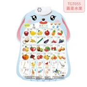 KIDNOAM Pinyin Sound Wall Chart Children's Cognitive Enlightenment Early Education Voice Children's Speech Baby Look at the Picture Literacy Wall Sticker Toys [Knowing People + Fruits and Vegetables + English Letters] Wall Chart 3 Sheets