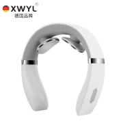 XWYL cervical spine massager, shoulder and neck massager, office low-frequency pulse neck massager, home lover goddess, birthday gift for men and girlfriends, birthday gift for parents, simple white charging basic model [economy size] comfortable version