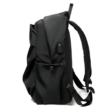 Backpack men's backpack large-capacity fashion casual business travel laptop bag high school college student school bag male trend USb charging bag 65199 black Backpack men's backpack large-capacity fashion casual business travel laptop bag high school college student school bag male trend USb charging bag 65199 black