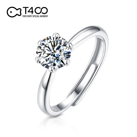 T400 Moissanite rings female 925 silver ring marry wedding anniversary birthday gift 925 silver ring one karat Moissanite T400 Moissanite rings female 925 silver ring marry wedding anniversary birthday gift 925 silver ring one karat Moissanite