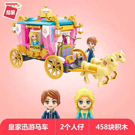 Enlightenment ENLIGHTEN building blocks girl assembling toy fantasy princess castle building blocks assembling model children's toy royal parade carriage 2614 Enlightenment ENLIGHTEN building blocks girl assembling toy fantasy princess castle building blocks assembling model children's toy royal parade carriage 2614