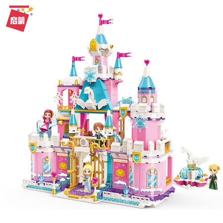 Enlightenment ENLIGHTEN building blocks girl assembling toy fantasy princess castle building blocks assembling model children's toy snow swan castle 2616 Enlightenment ENLIGHTEN building blocks girl assembling toy fantasy princess castle building blocks assembling model children's toy snow swan castle 2616
