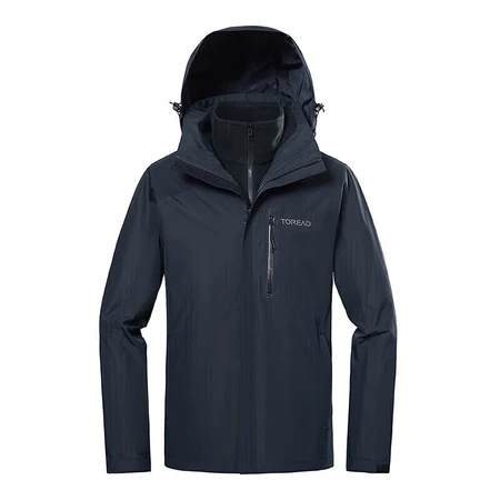 Pathfinder TOREAD jacket 22 autumn and winter men's three-in-one mountaineering suit detachable fleece thickened two-piece winter jacket TAWWCK91938 black male L Pathfinder TOREAD jacket 22 autumn and winter men's three-in-one mountaineering suit detachable fleece thickened two-piece winter jacket TAWWCK91938 black male L