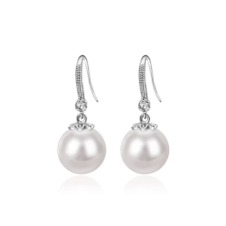 Ms. Qlady 925 Silver Pearl Earrings Women's Fashion Temperament Light Luxury Pearl Earrings Flower Silver Bead Earrings Birthday Gift for Mother Wife Girlfriend Ms. Qlady 925 Silver Pearl Earrings Women's Fashion Temperament Light Luxury Pearl Earrings Flower Silver Bead Earrings Birthday Gift for Mother Wife Girlfriend
